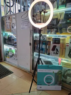 Adjustable 14" Led Ring Light With Stand & 3 Color Modes