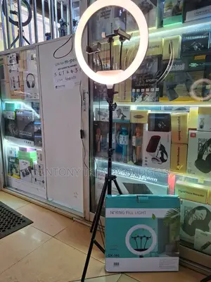 Adjustable 14" Led Ring Light With Stand & 3 Color Modes