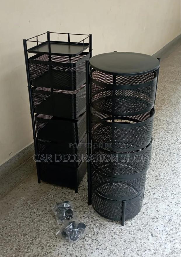 5tier Square or Round Shaped Fruit Rack - main view