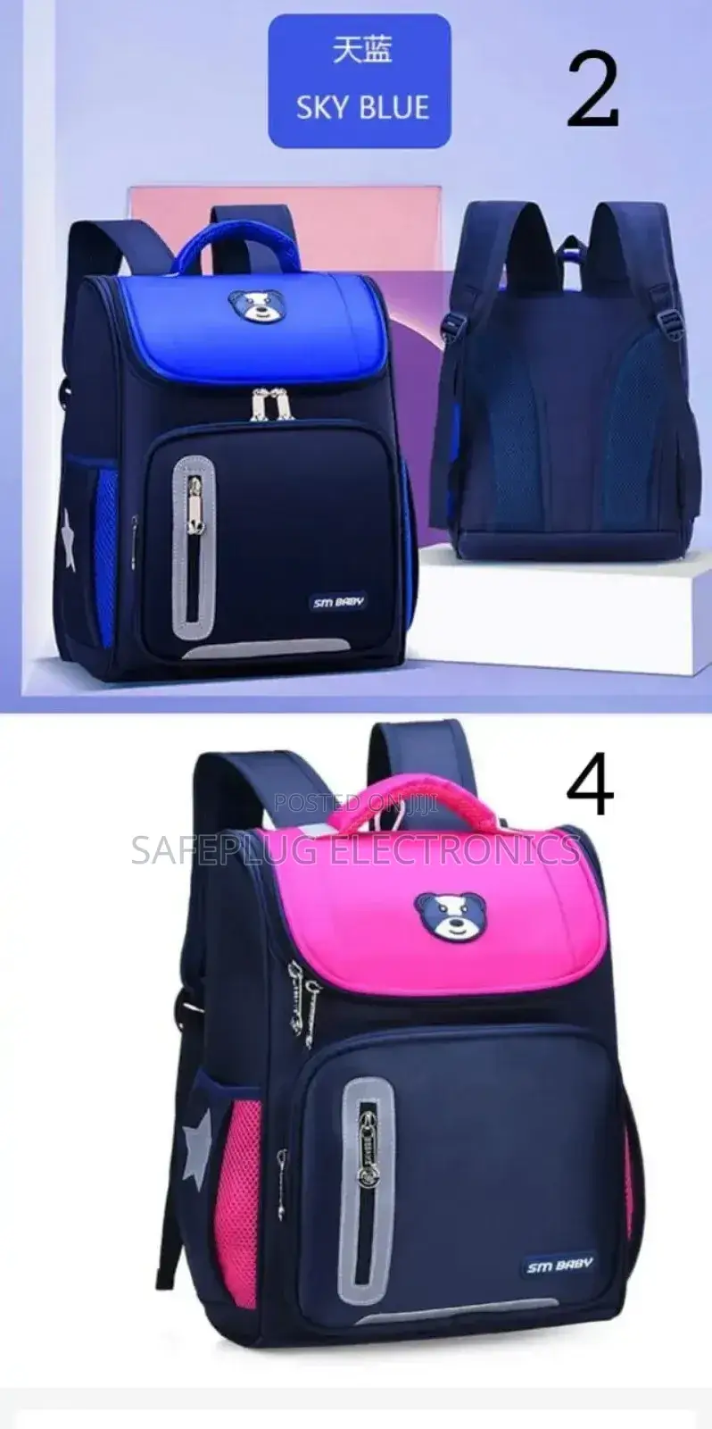 Sm Baby - School Backpack- Suitable for 2 to 6 Graders