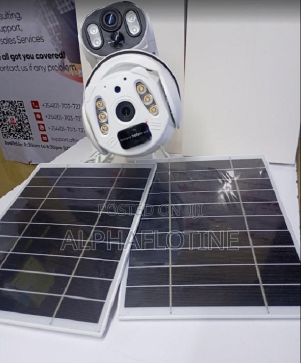 Solar Power Dual Lenses 4g Connectivity PTZ Camera