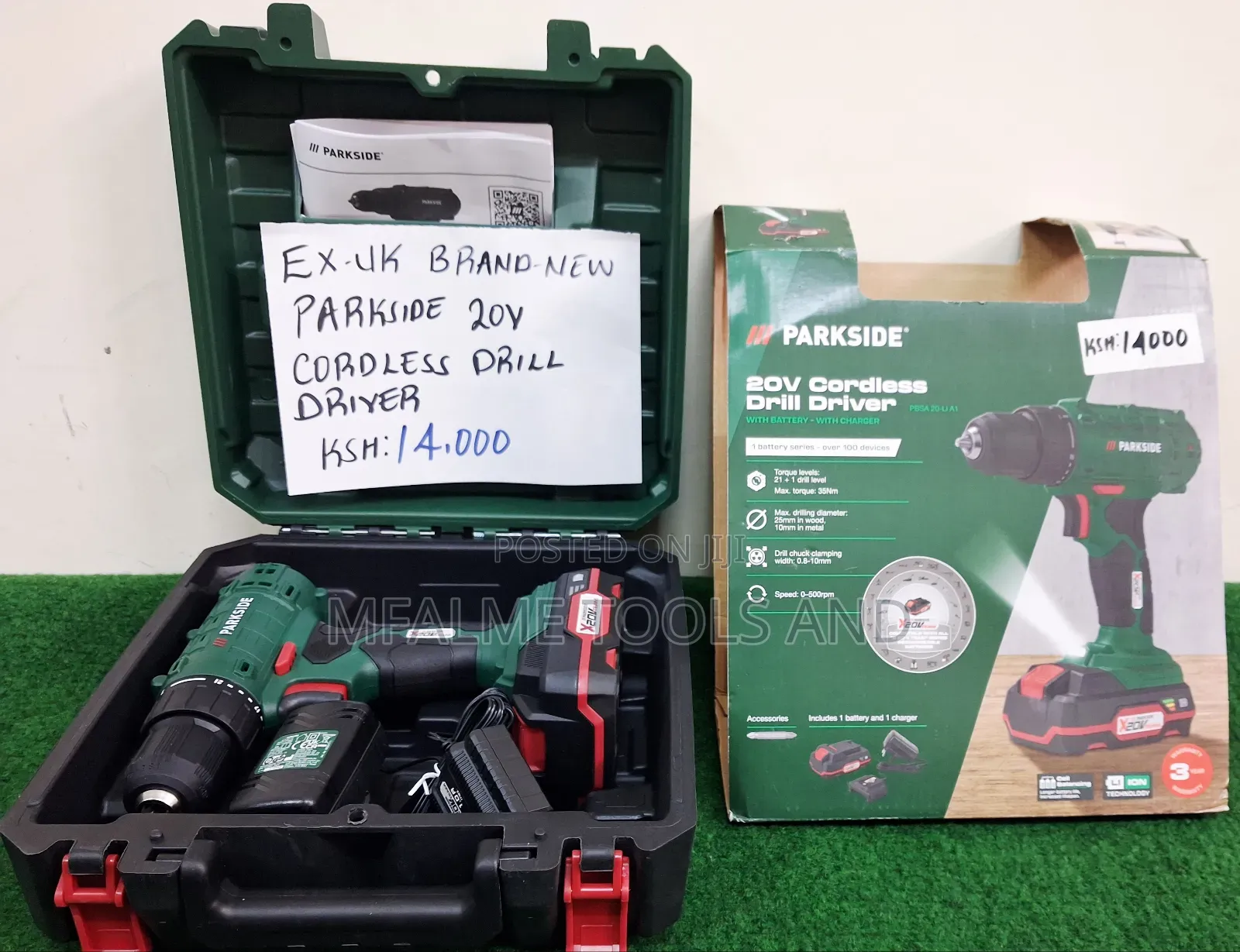 Cordless Drill Brand New Parkside 20v Wioth a Charger Ex-Uk