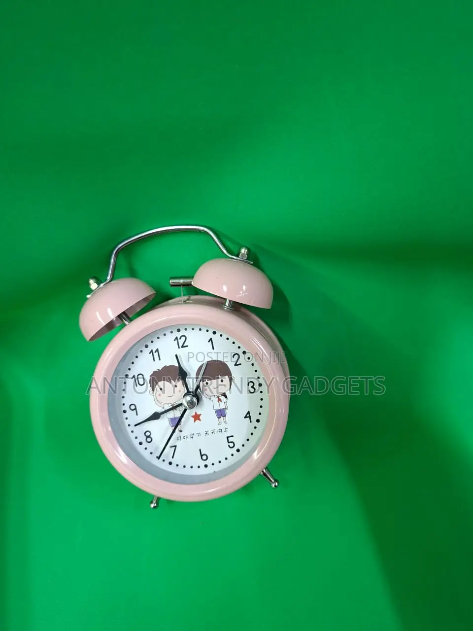 Twin Bell Analog Alarm Clock – Battery Operated & Stylish