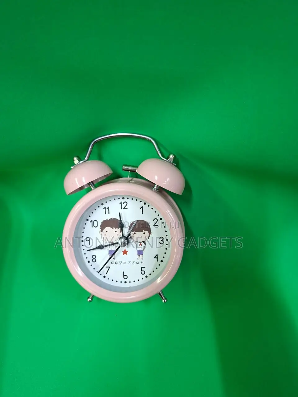 Retro Twin Bell Alarm Clock – Loud Ringer, Silent Sweep