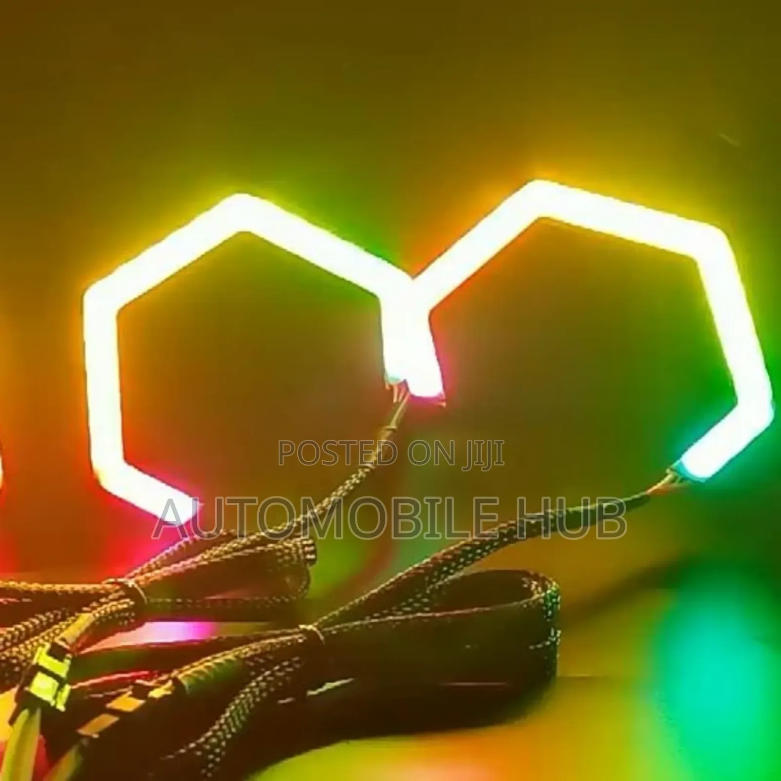 Hexagon RGB Ring Lights - Car Led Lights