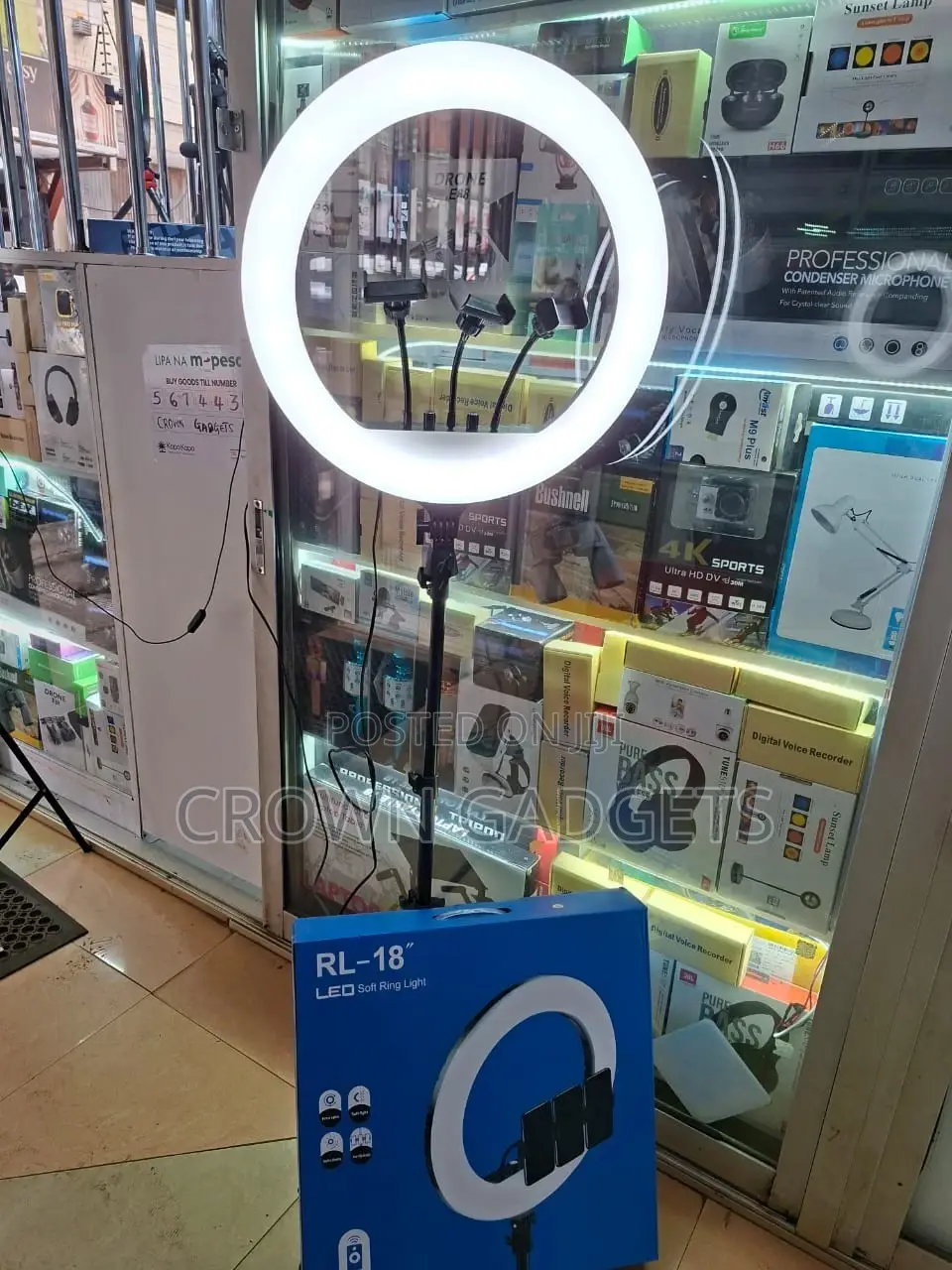 Rl-18" Led Ring Light Kit With Tripod Stand for Tiktok, Youtube,Makeup