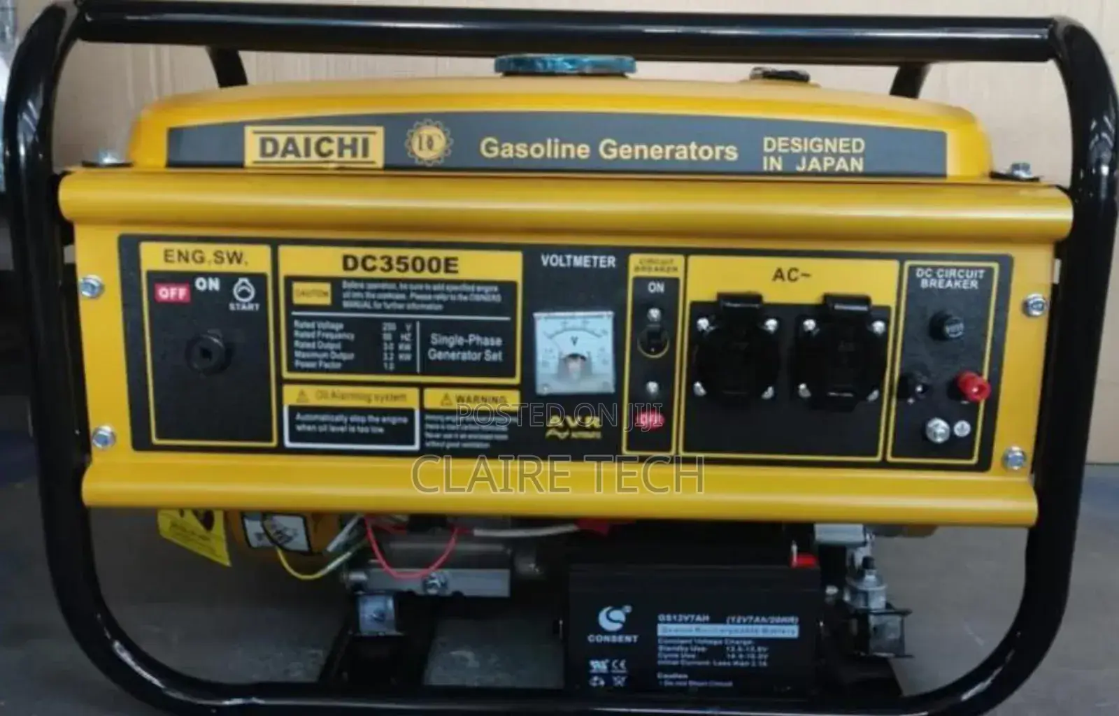 Daichi Gasoline Generator Dc3500e