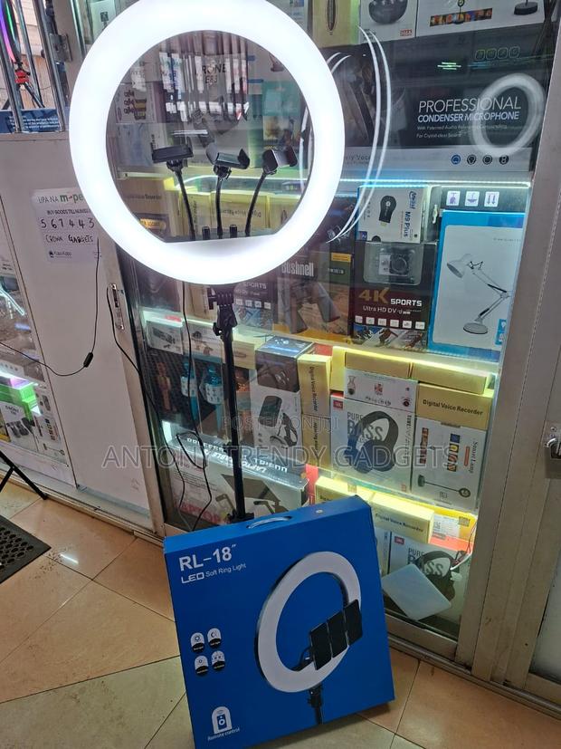 Professional 18" Led Ring Light With Stand For Youtube & Tiktok