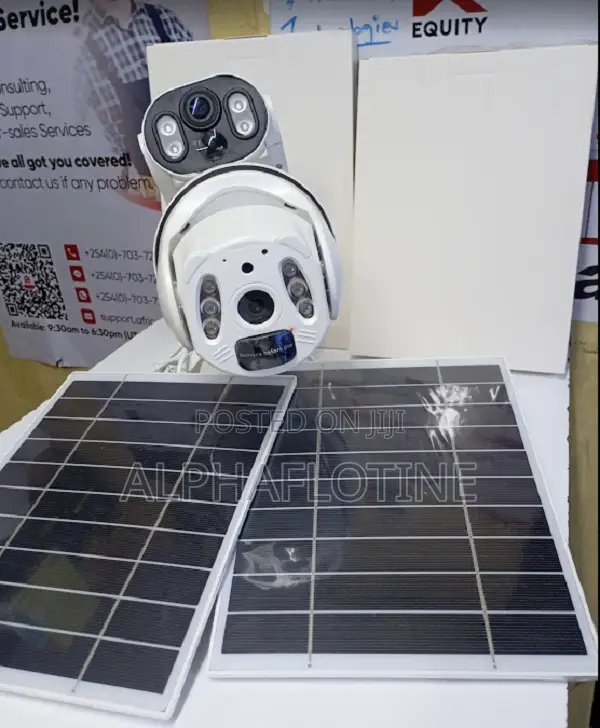 Intelligent 6 Mp Solar Energy PTZ With Sim Card Slot Outdoor Camera