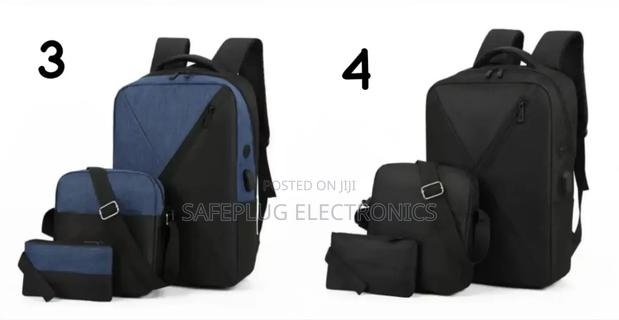 3 in 1 Cross Backpack Woth Usb Port, Quality Brand - thumbnail 3