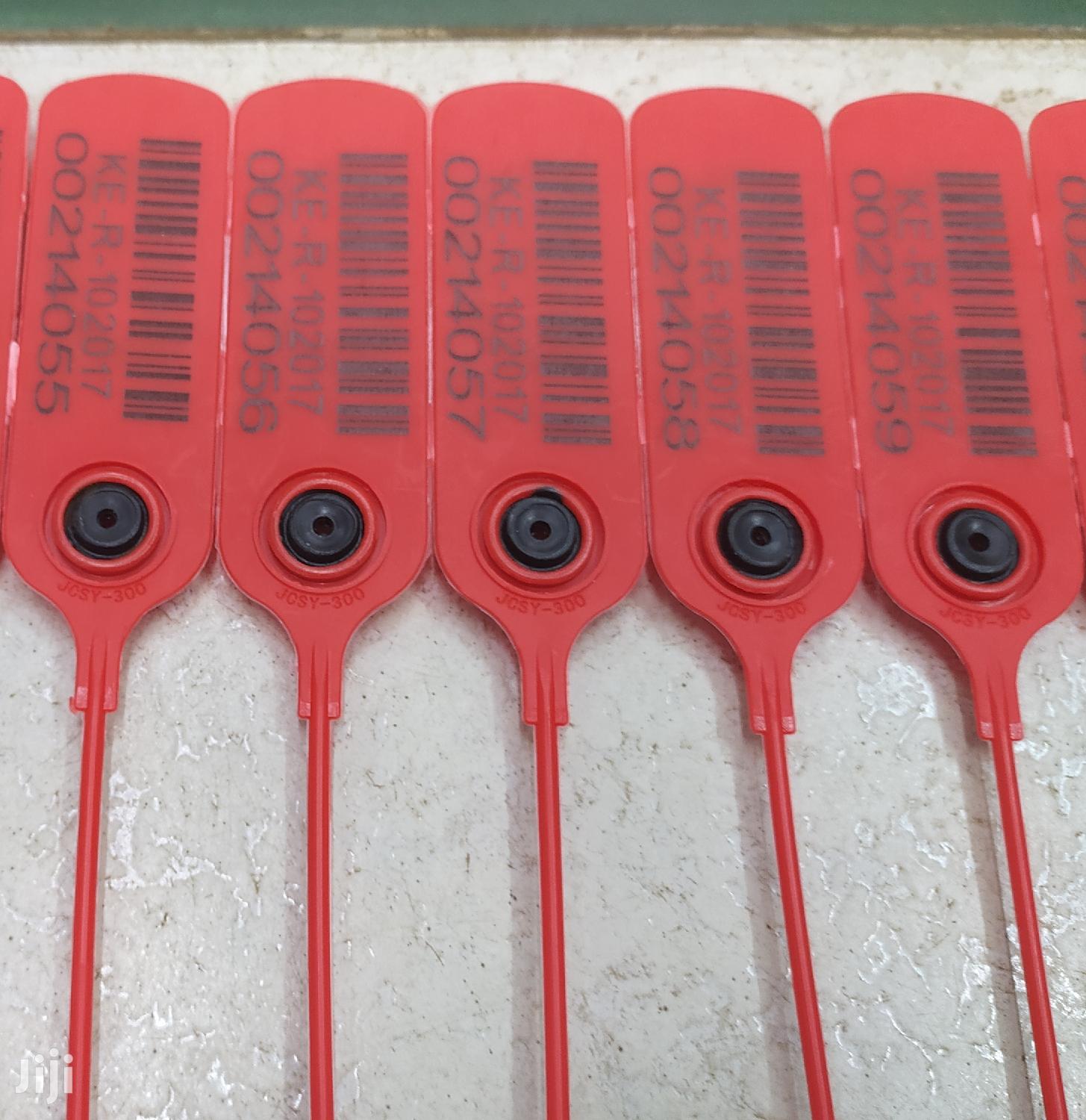 Plastic Seals Serialized Tamper Proof White/Yellow
