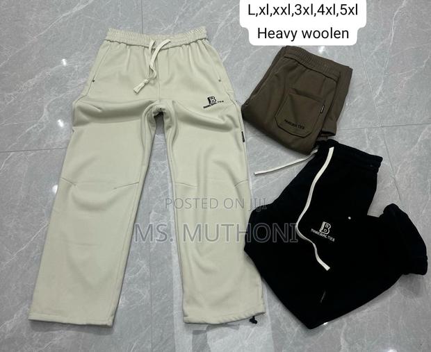 Warm Woolen Sweatpants / Joggers - main view