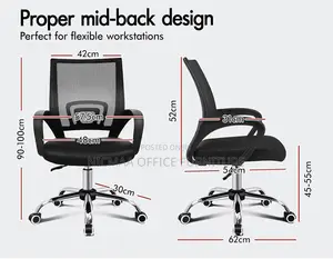 Office Seat: Clerical Swivel Mesh Adjustable Seat