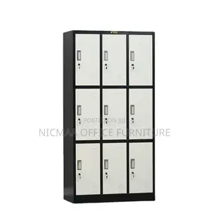 Office Cabinet: 9-Locker Filling Cabinet Individual Lock