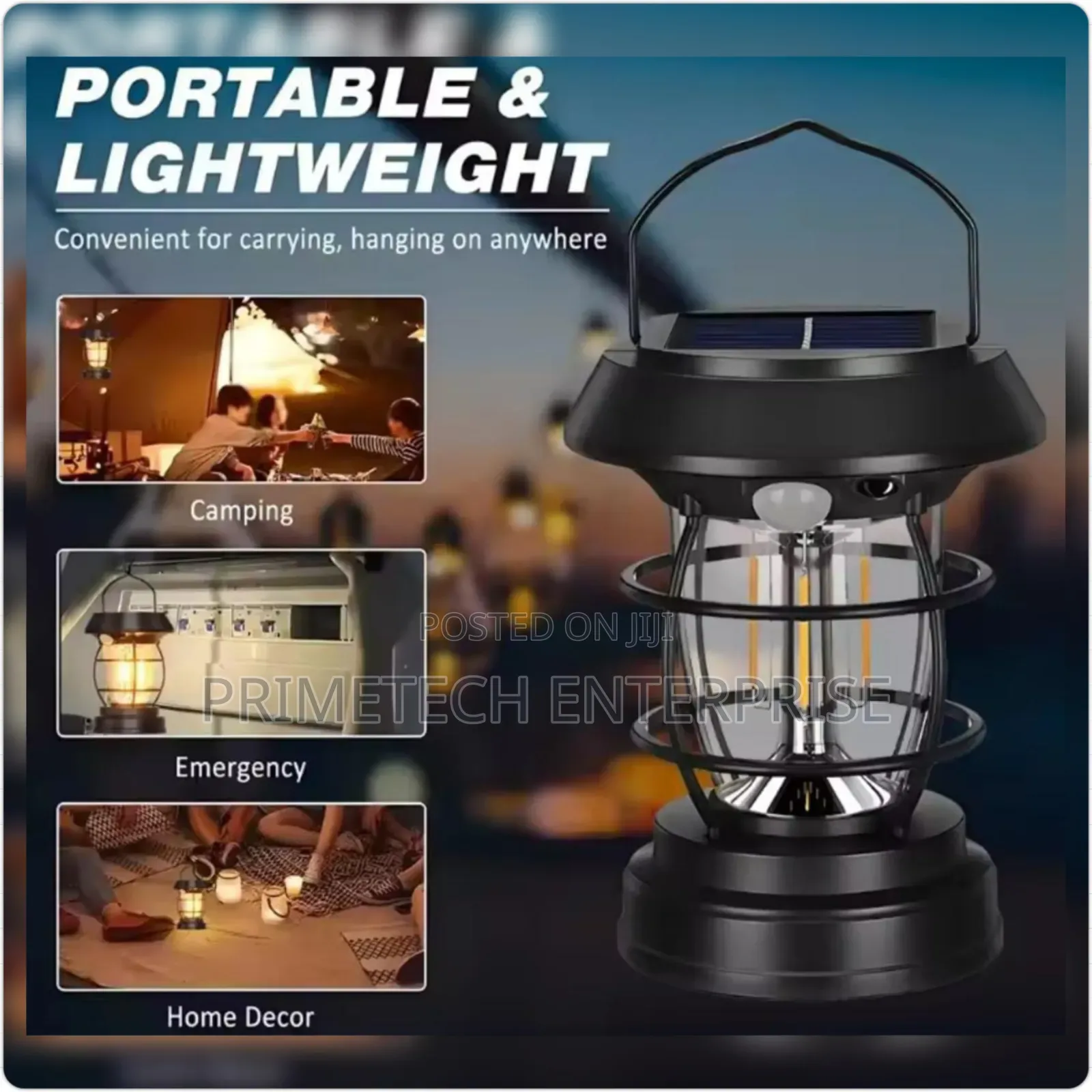 Camping Solar Sensor Lamp