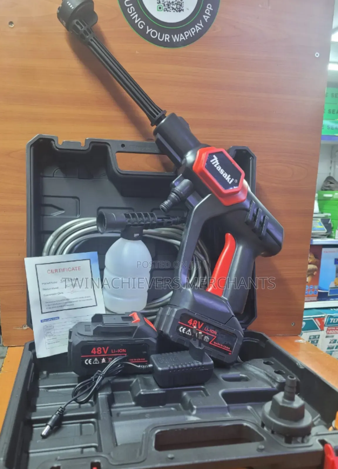48v Cordless Portable High-Pressure Washer,