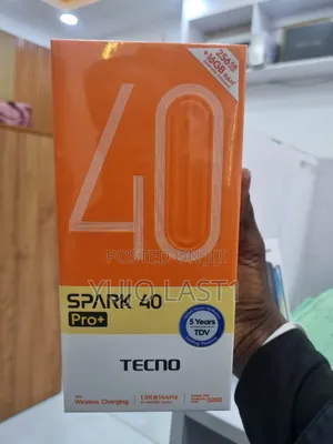 New Tecno Spark 40 Pro+ 256 GB Black