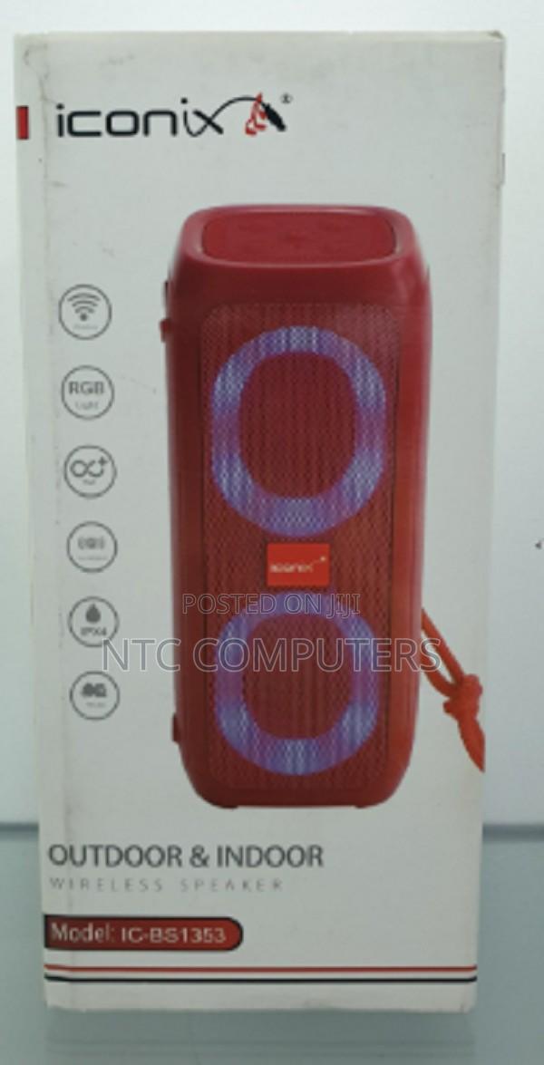 Iconix Wireless Ic-Bs1353 Speaker-Black/Red