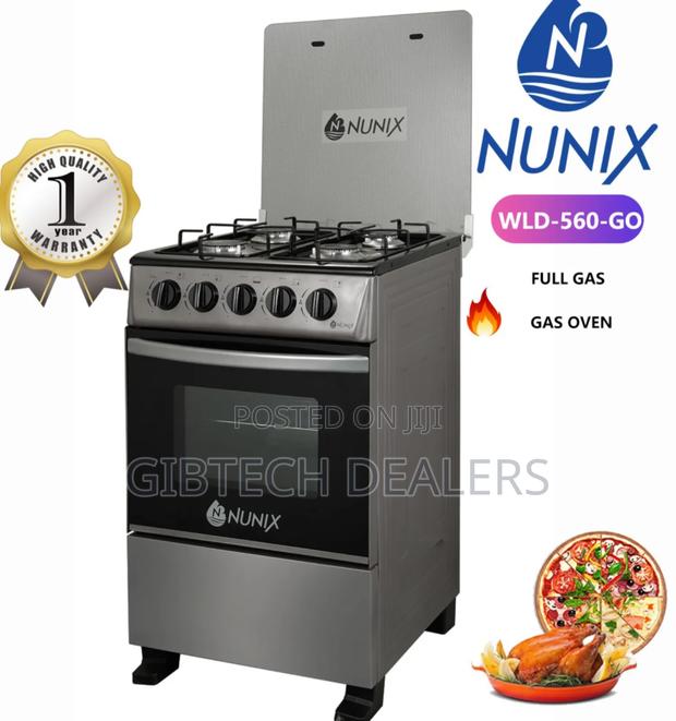 Nunix 50 by 55 Full Gas Standing Cooker