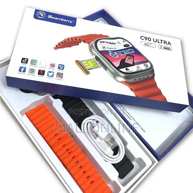 Smart 2030 C90 Ultra 4g Android Smartwatch With Sim 4gb Ram 64gb Rom - thumbnail 3