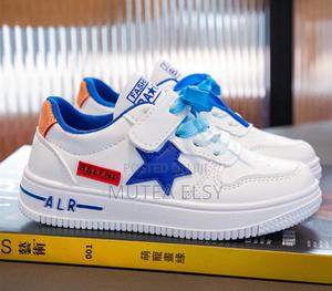 Blue White Kids Stylish Sneakers - thumbnail 2