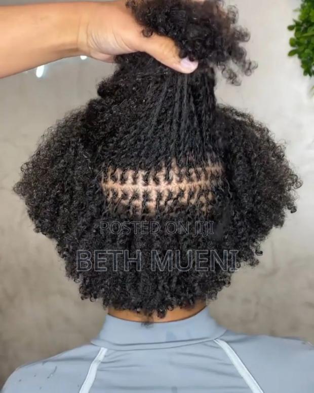 Human Hair Extensions Afro Kinky Curly 4b - thumbnail 3