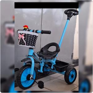 Baby Blue Tri Cycle With Push Handle - thumbnail 2