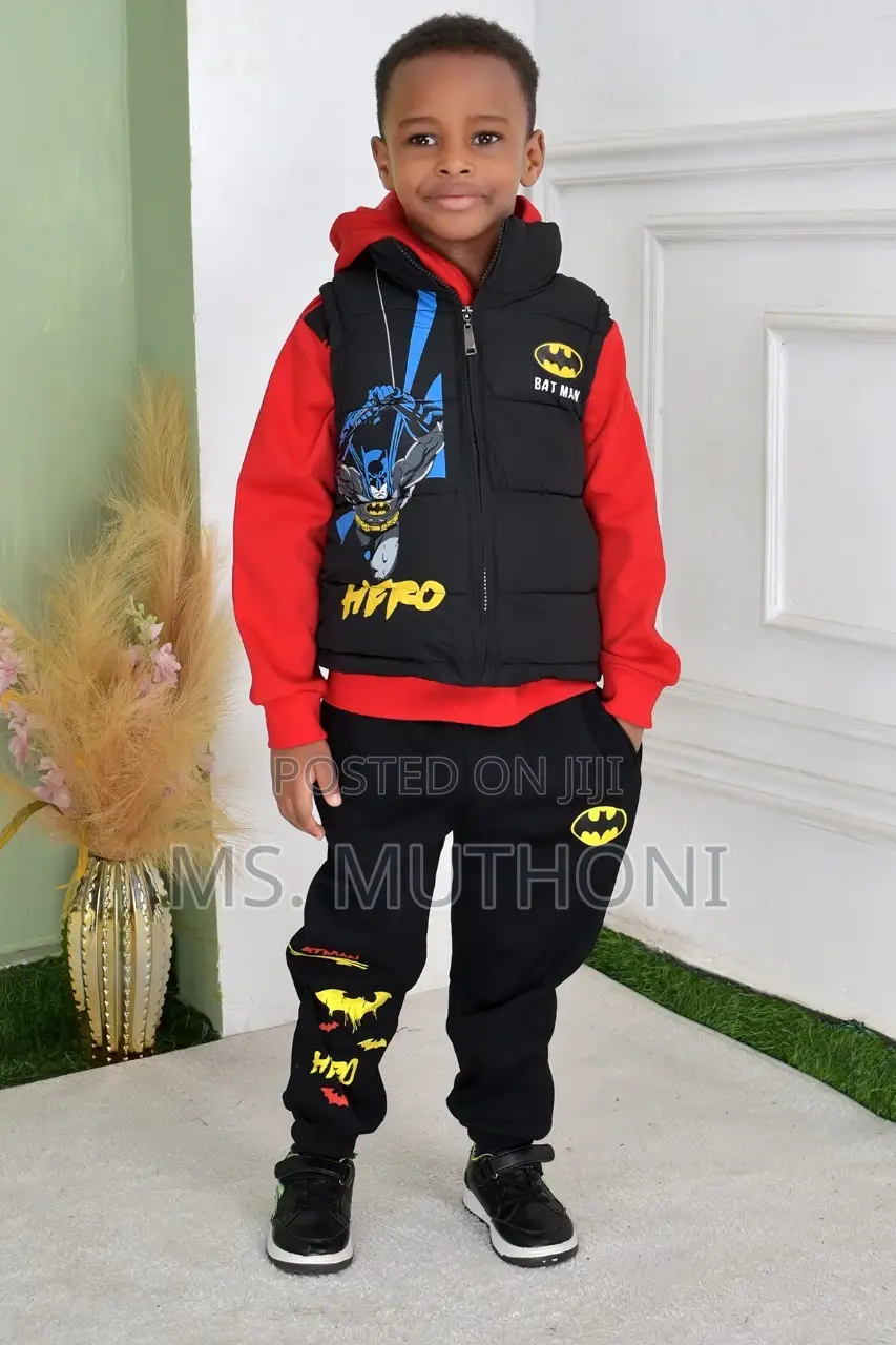 Quality Heavy 3 PCS Kids Tracksuits 3-8 Yrs