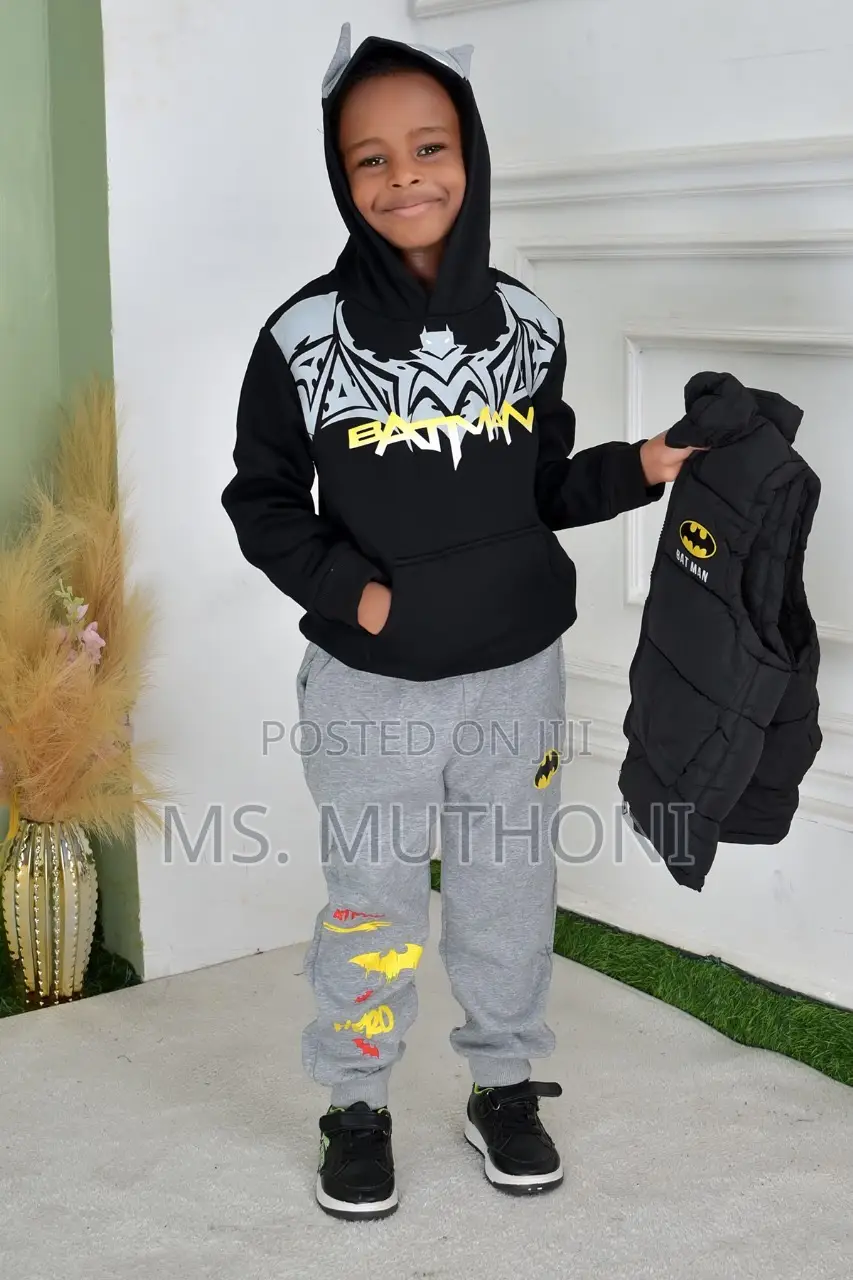 Quality Heavy 3 PCS Kids Tracksuits 3-8 Yrs