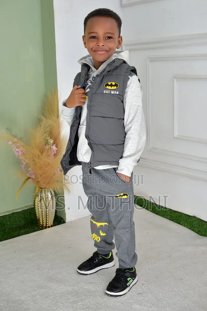 Quality Heavy 3 PCS Kids Tracksuits 3-8 Yrs