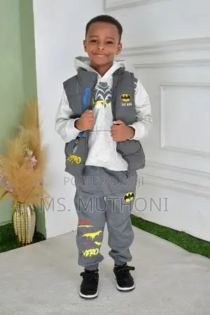 Quality Heavy 3 PCS Kids Tracksuits 3-8 Yrs