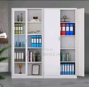 Elegant Full Glass Filing Cabinet