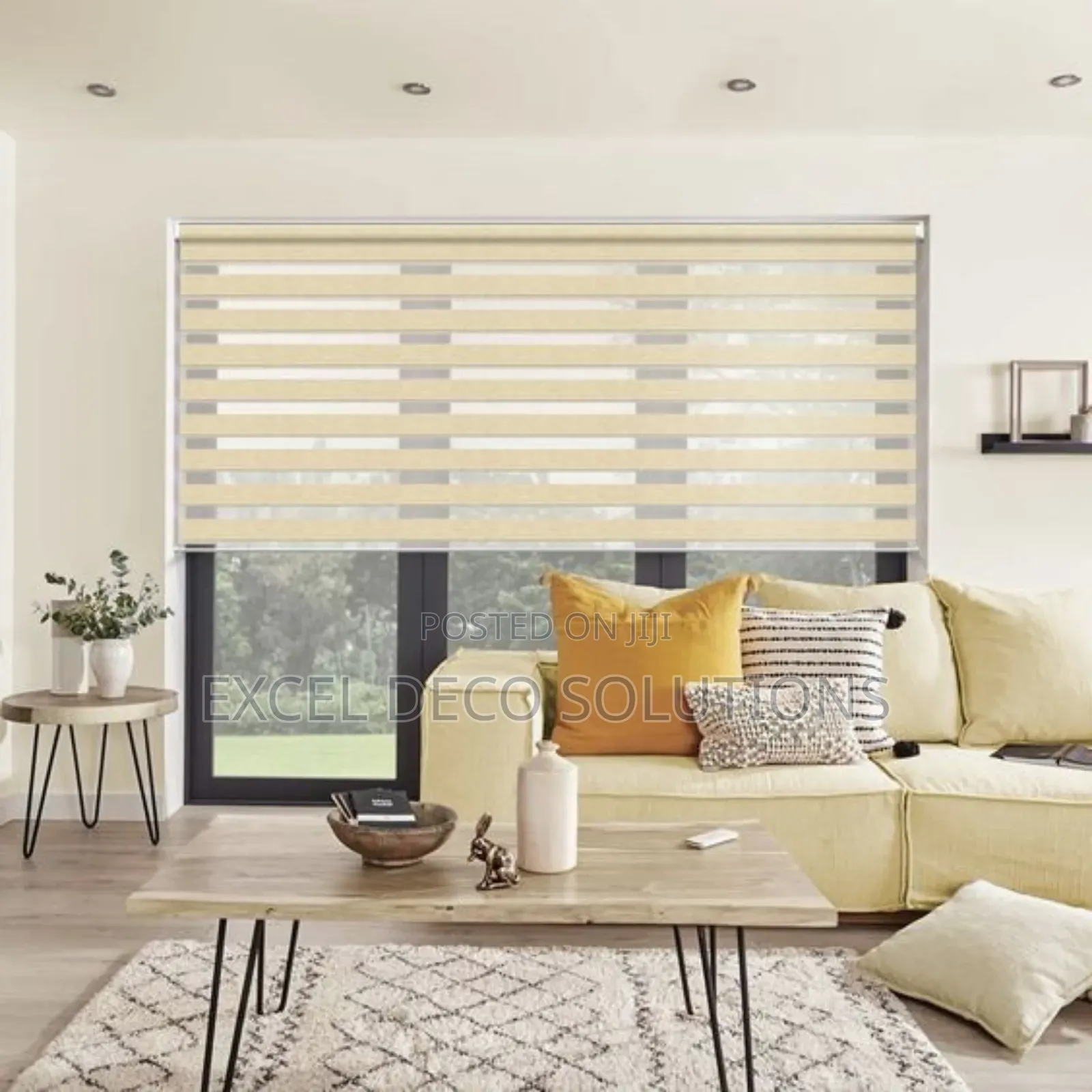 Stylish Simplified Privacy Zebra Roller Blinds