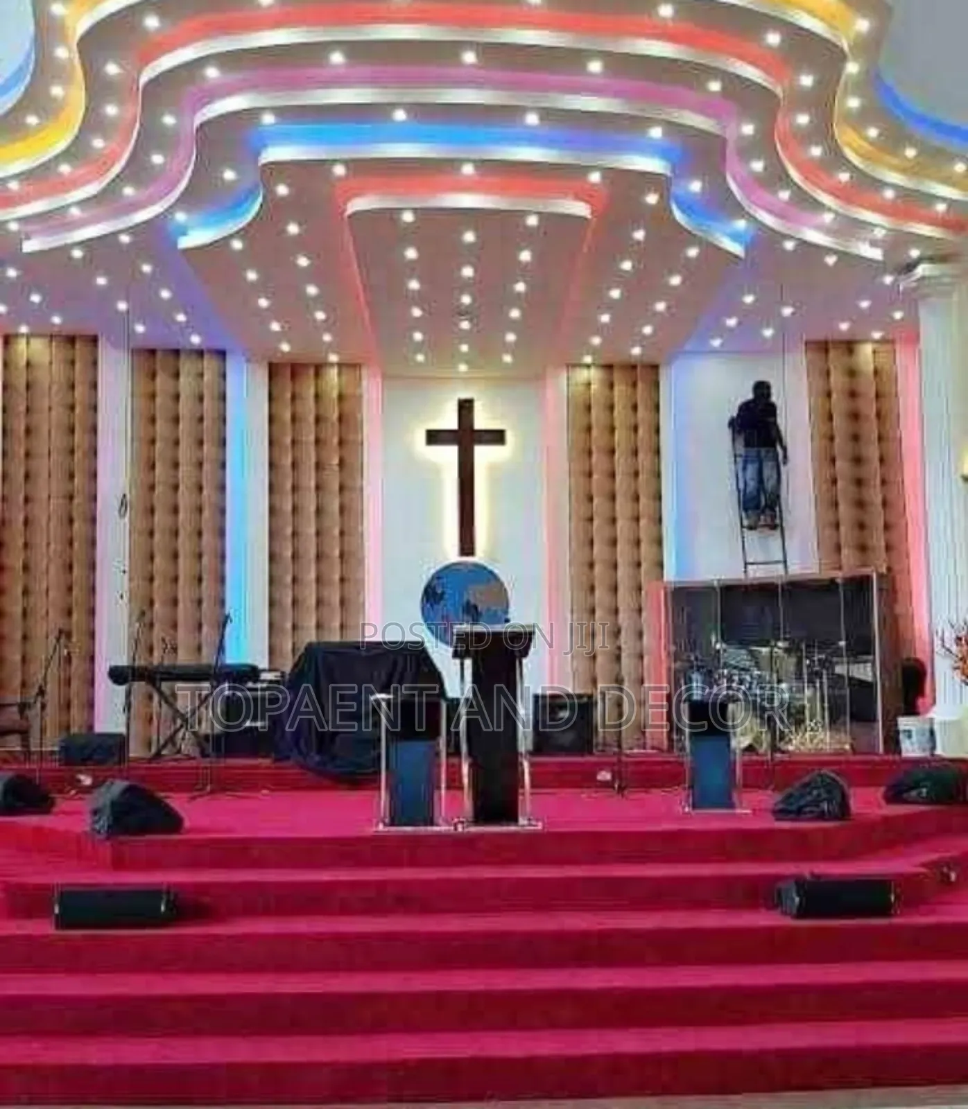 Premium Quality Fitted Wall to Wall Carpet for Pulpit