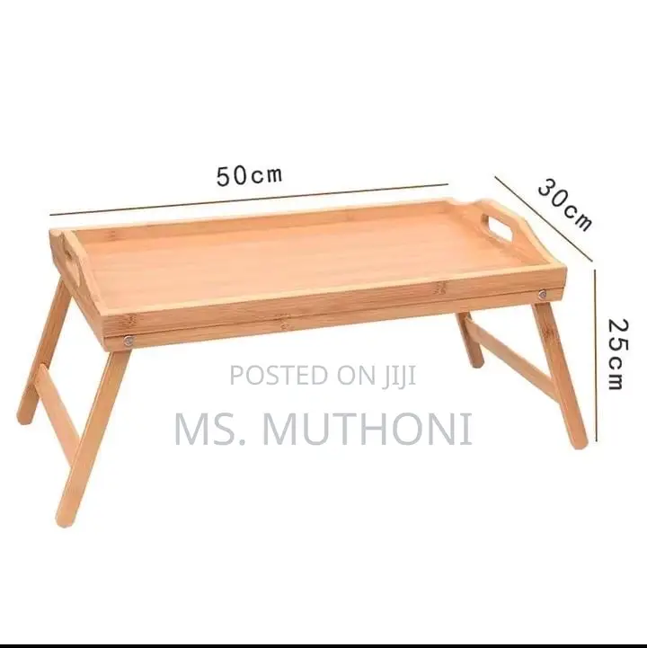 Bed Tray Table With Foldable Legs Media Slot Manual