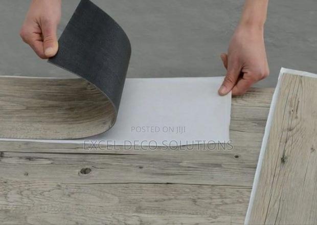 Peel Stick PVC Floor Tiles | Waterproof Durable - main view