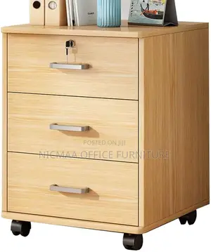 Office Cabinet: 3-Drawer Central Locking System Pedestal
