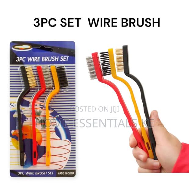 3pieces Set Mini Wire Brush Cleaning Tool Kit
