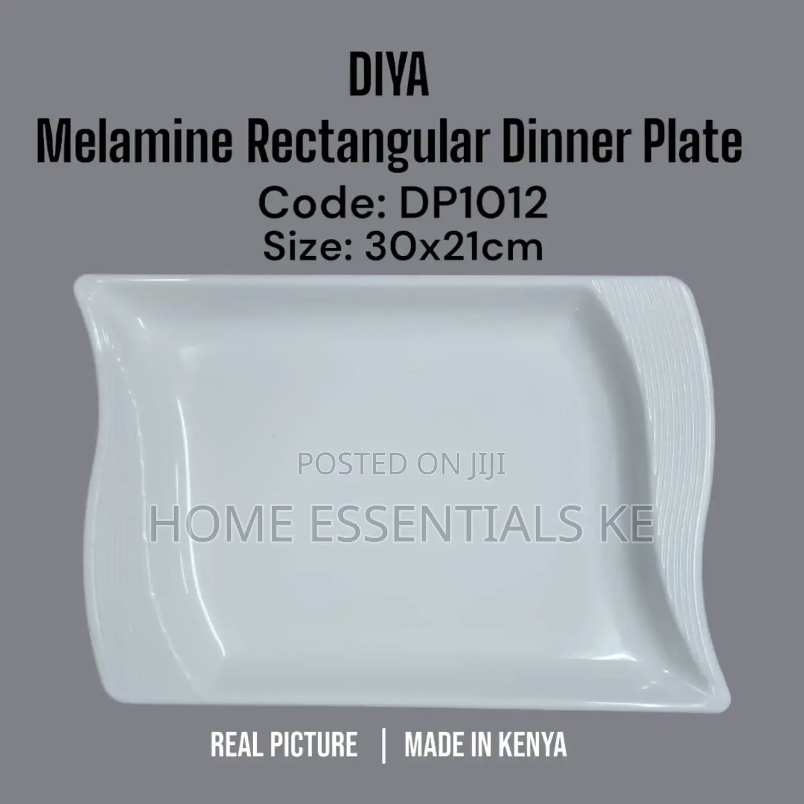 Melamine Rectangular Dinner Plates. 
Size: 30×21cm
.