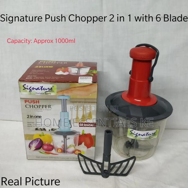 Signature Push Chopper 2 in 1 With 6 Blade.-Manual
