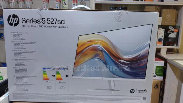 Hp 527sa Series 5 27" FHD Monitor, Speakers White Color - thumbnail 2