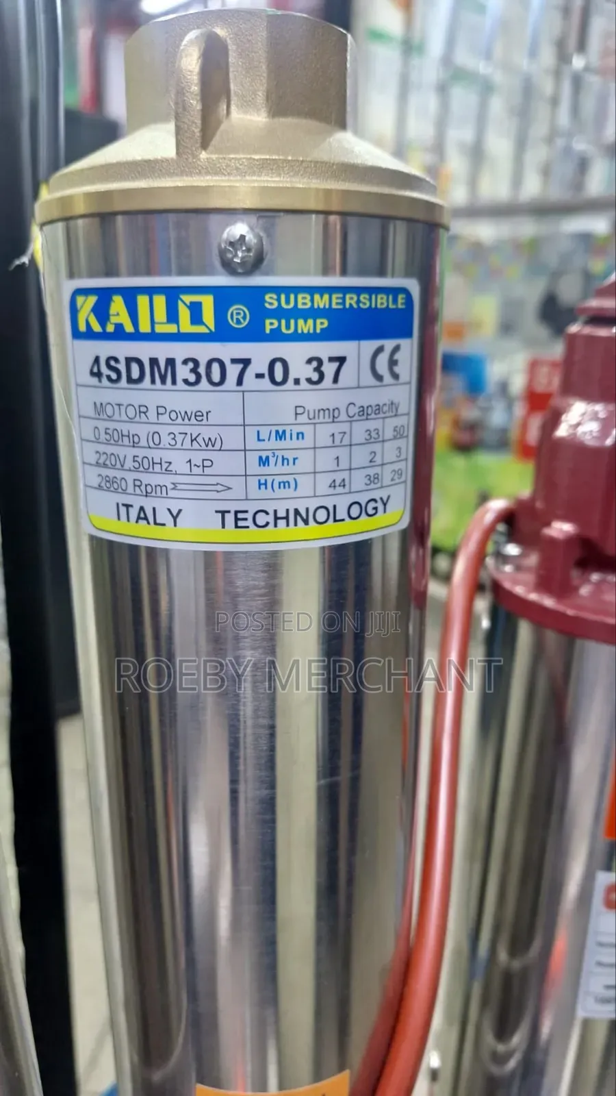 Kailo Submersible Italy Water Pump 2hp