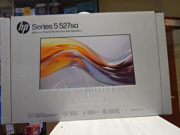 Hp // 5 27 Inch || 1080 Monitor // Speakers - 527sa \\ White