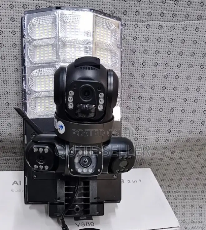 Solar Street Light With 4gwifi CCTV Camera Solar Powered Surveillance