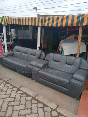 Vintage New 5 Seater Sofa Set Gray Wz3q