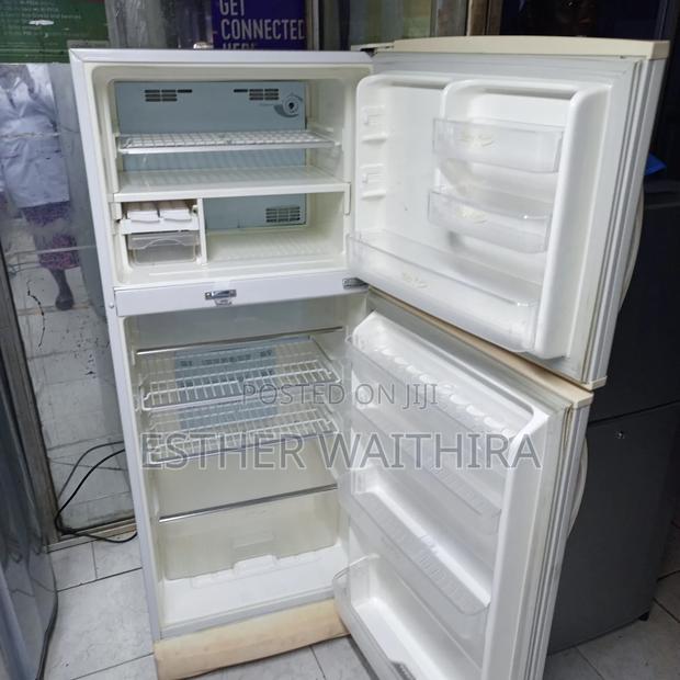 Pure White Sanyo Double Door - main view