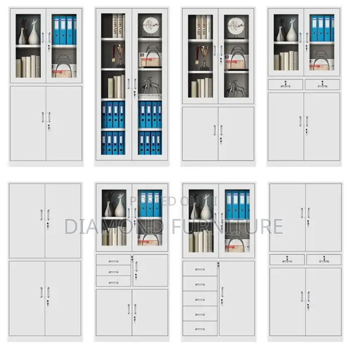 Office Cabinet; Sleek Minimalist Office Storage Cabinet