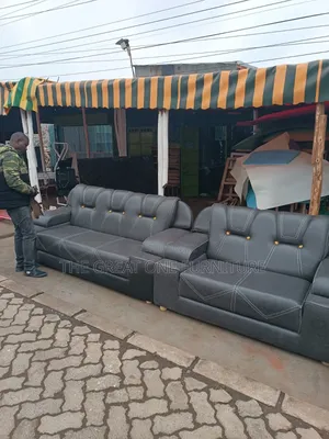 Quality Gray 5 Seater Sofa Set Vx4r