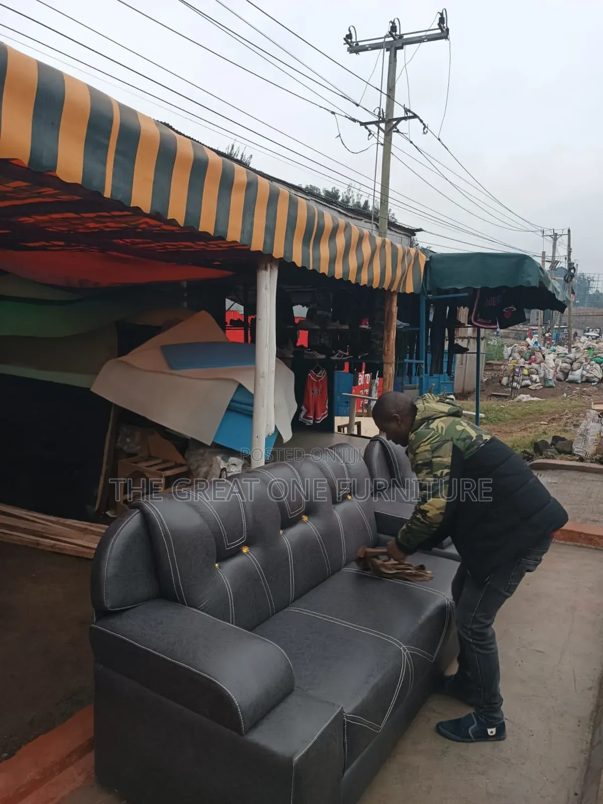Top Notch 5 Seater Sofa Set Quality Gray Tvf4