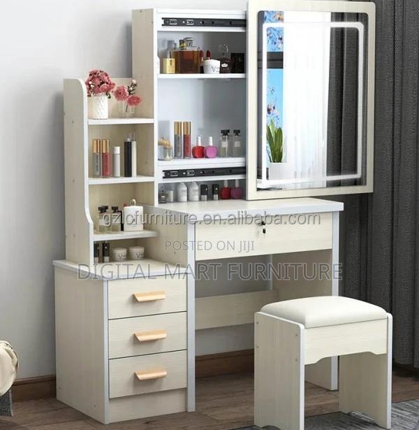 Dressing Table: White MDF Dressing Table